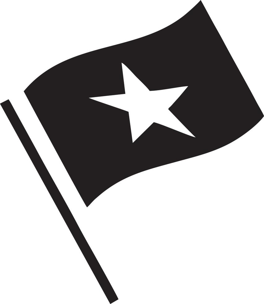 Flag icon symbol vector image. Illustration of the waving flag location design image. EPS 10.