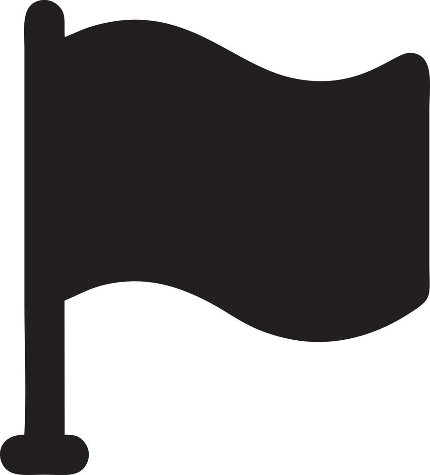 Flag icon symbol vector image. Illustration of the waving flag location design image. EPS 10.