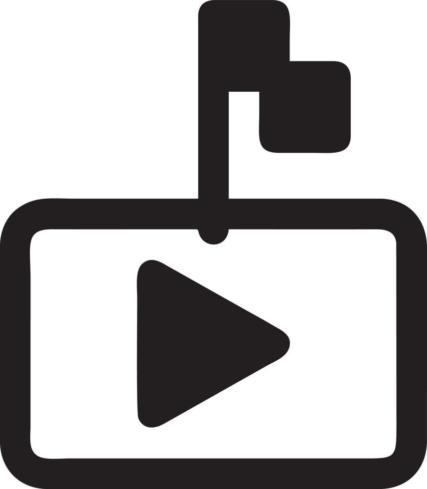 Flag icon symbol vector image. Illustration of the waving flag location design image. EPS 10.