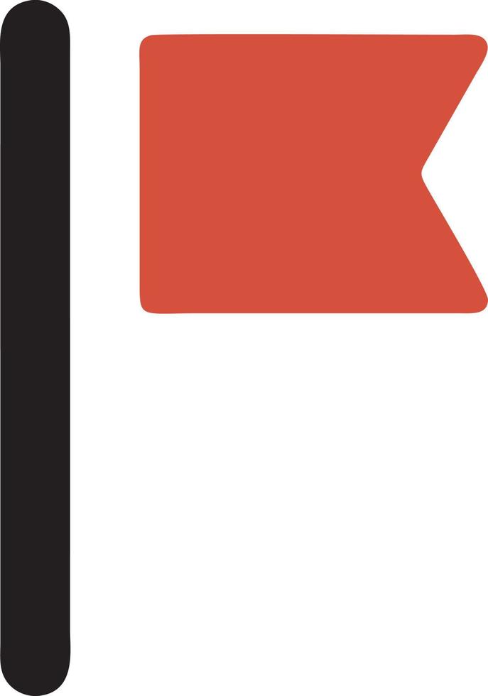 Flag icon symbol vector image. Illustration of the waving flag location design image. EPS 10.