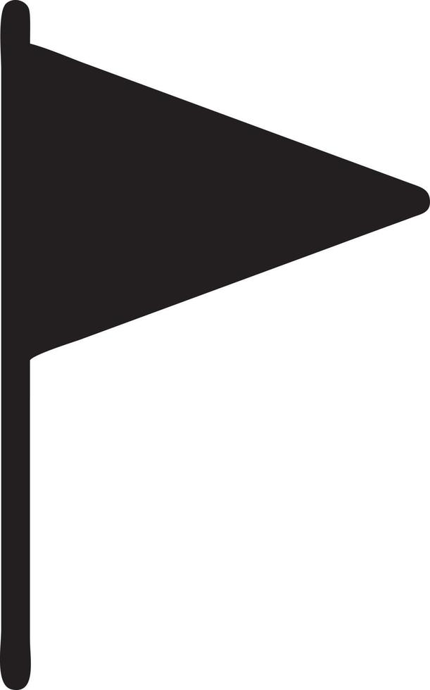 Flag icon symbol vector image. Illustration of the waving flag location design image. EPS 10.