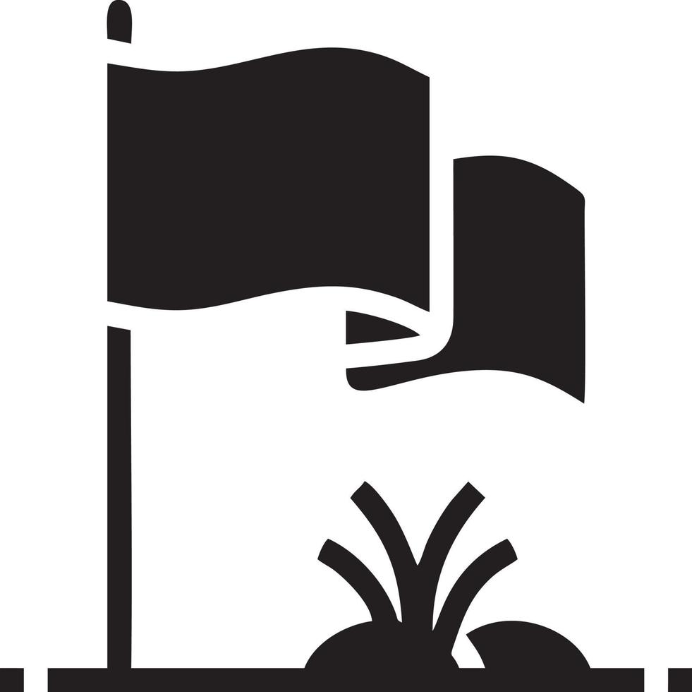 Flag icon symbol vector image. Illustration of the waving flag location design image. EPS 10.