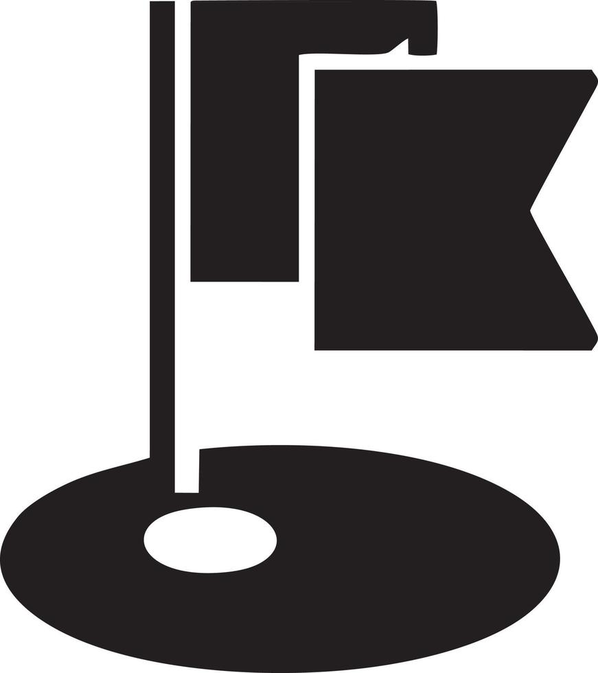 Flag icon symbol vector image. Illustration of the waving flag location design image. EPS 10.
