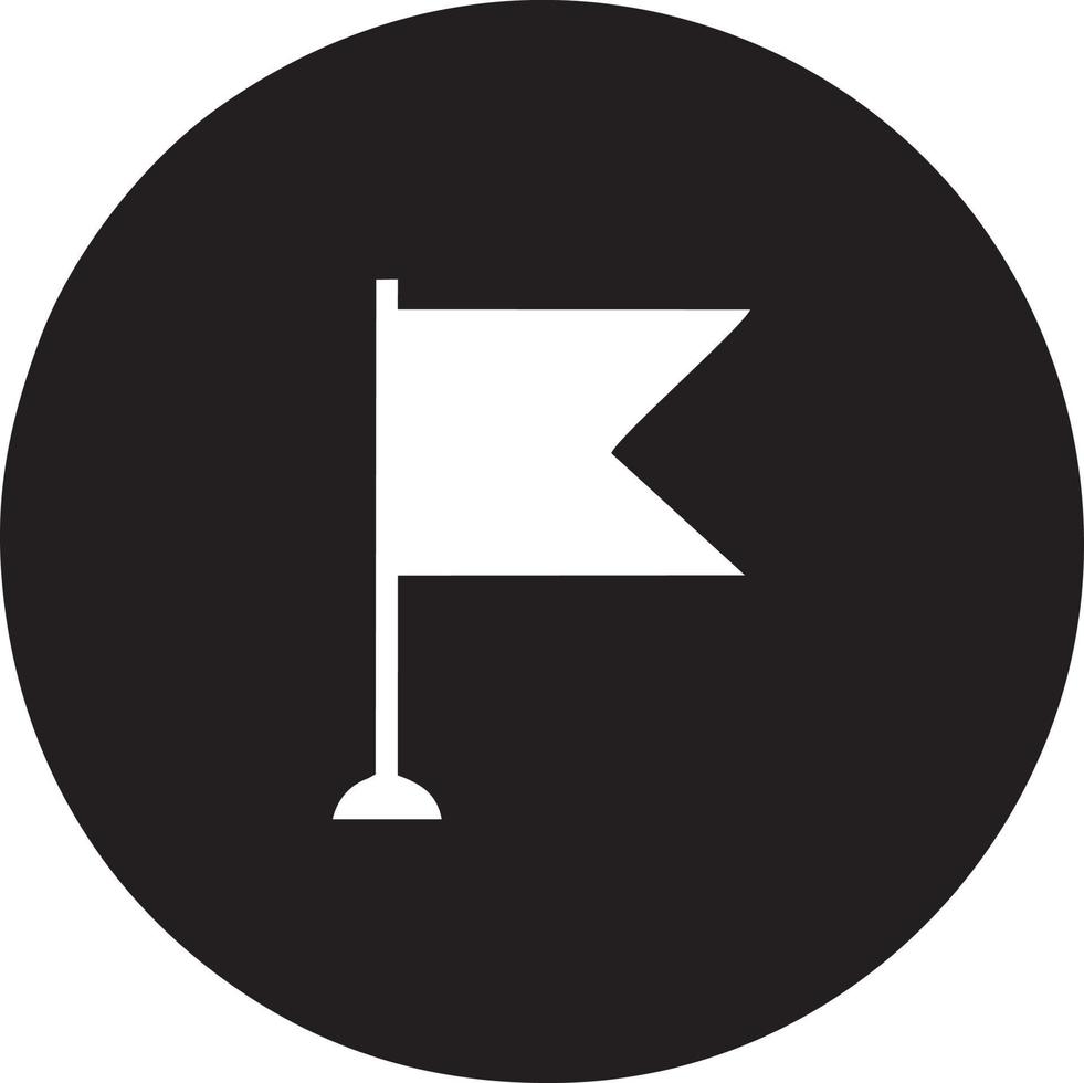 Flag icon symbol vector image. Illustration of the waving flag location design image. EPS 10.