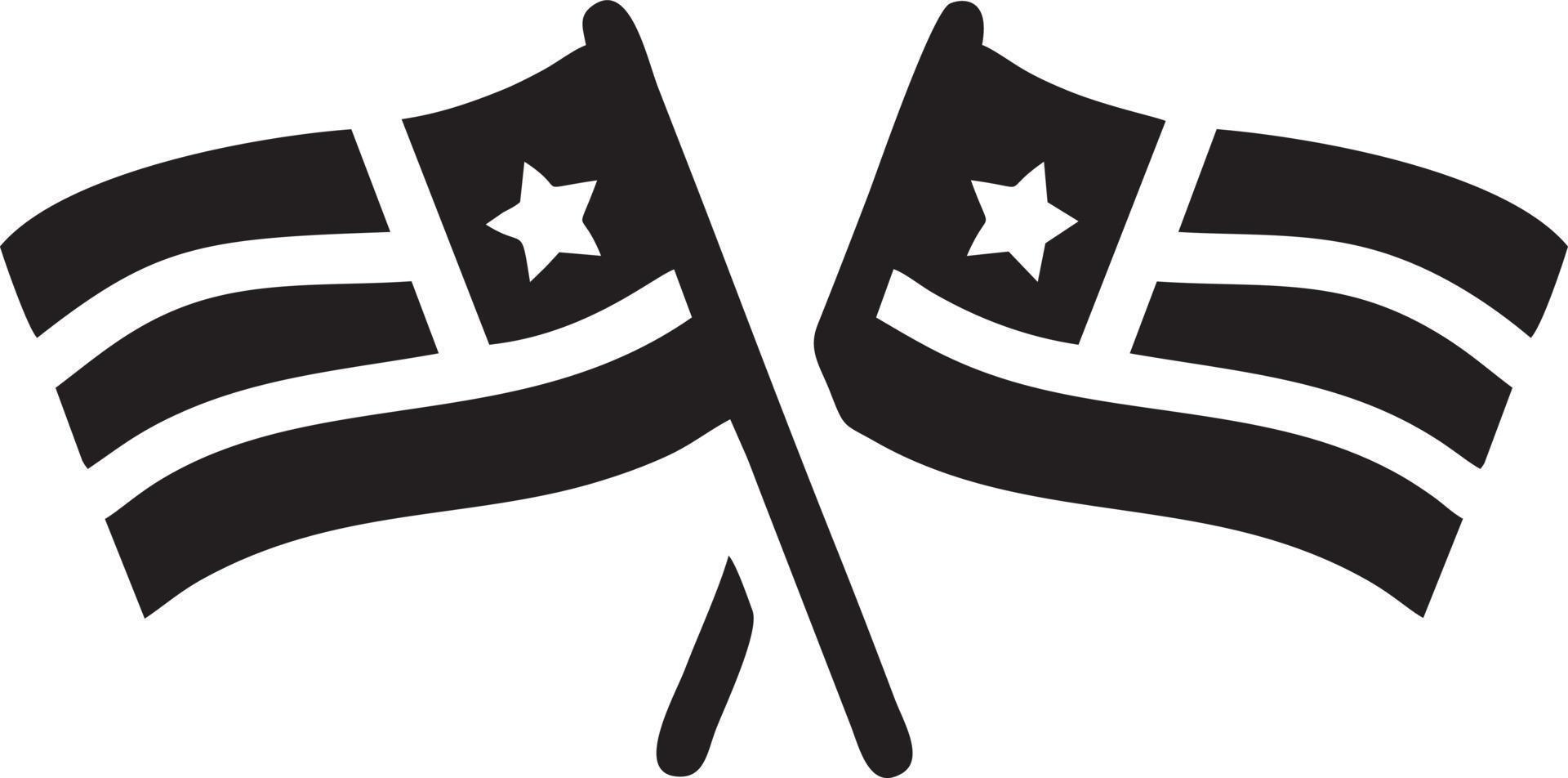 Flag icon symbol vector image. Illustration of the waving flag location design image. EPS 10.