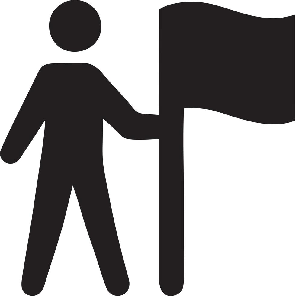 Flag icon symbol vector image. Illustration of the waving flag location design image. EPS 10.