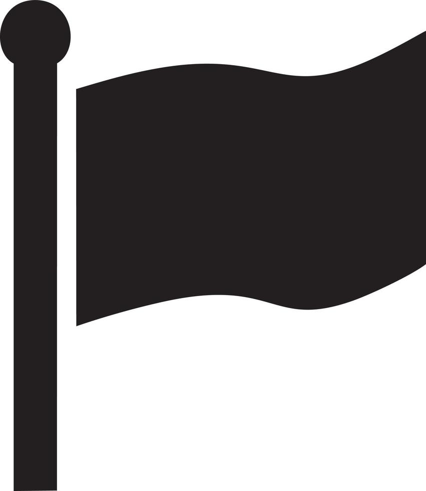 Flag icon symbol vector image. Illustration of the waving flag location design image. EPS 10.