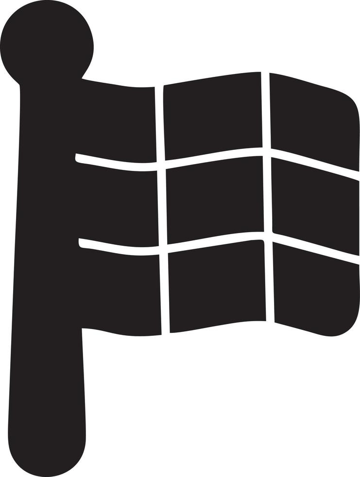 Flag icon symbol vector image. Illustration of the waving flag location design image. EPS 10.