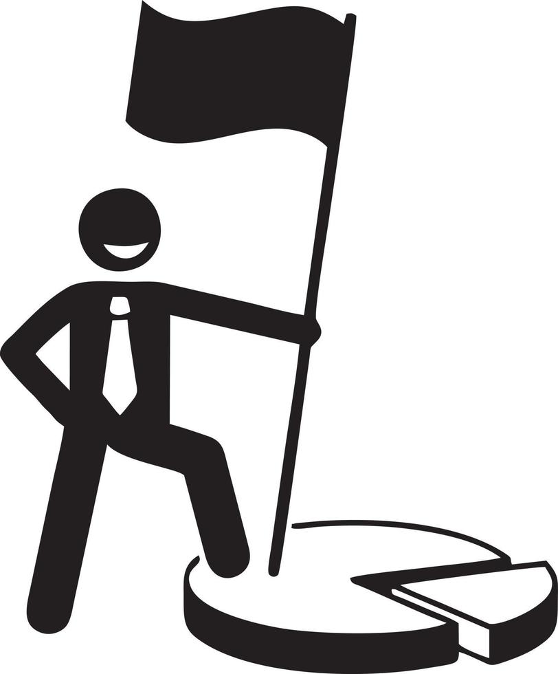 Flag icon symbol vector image. Illustration of the waving flag location design image. EPS 10.