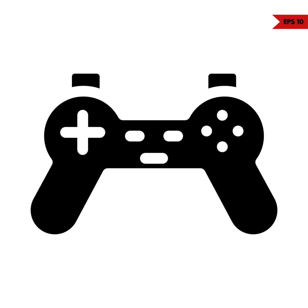 joy stick game glyph icon vector