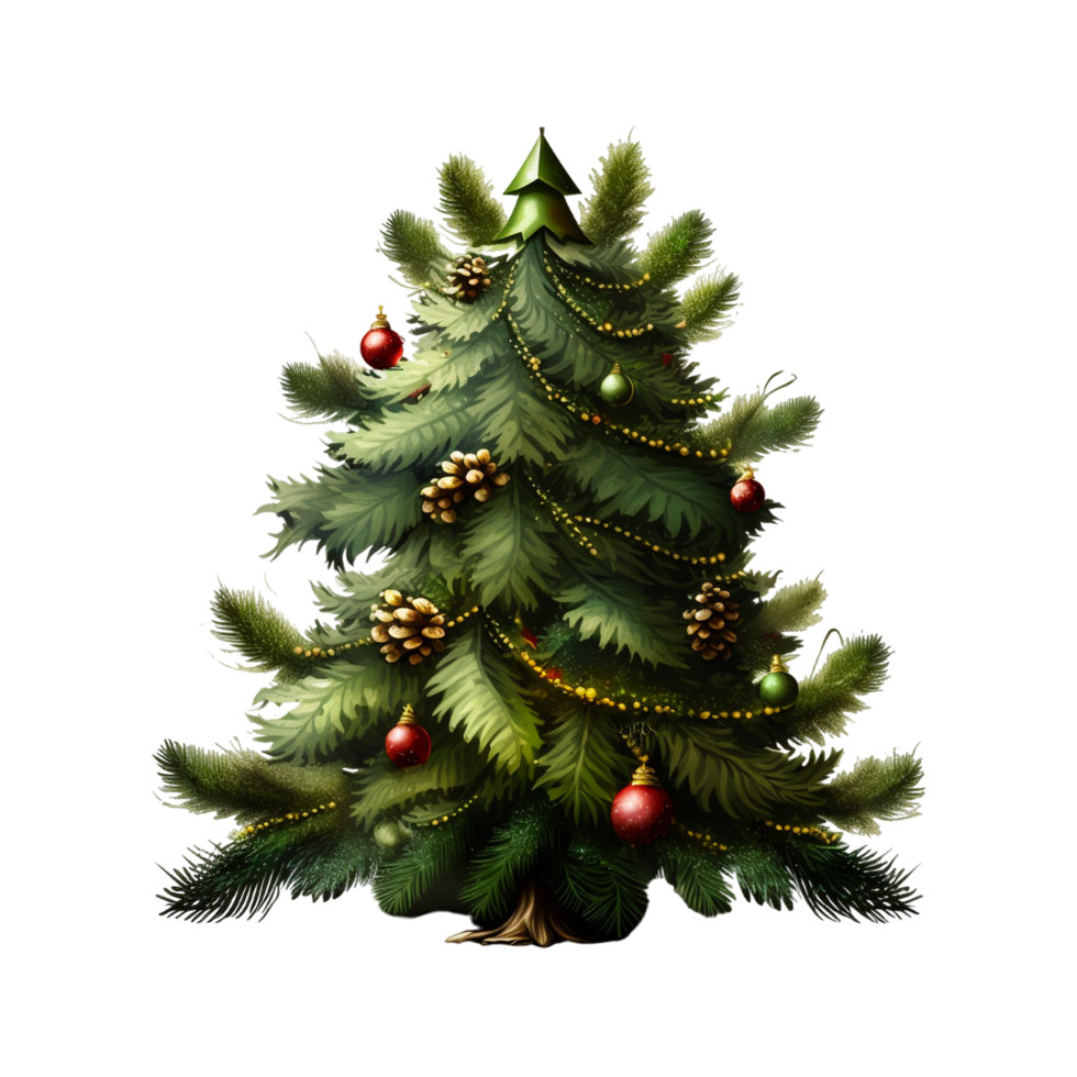 lindo Natal elementos com Natal árvores png
