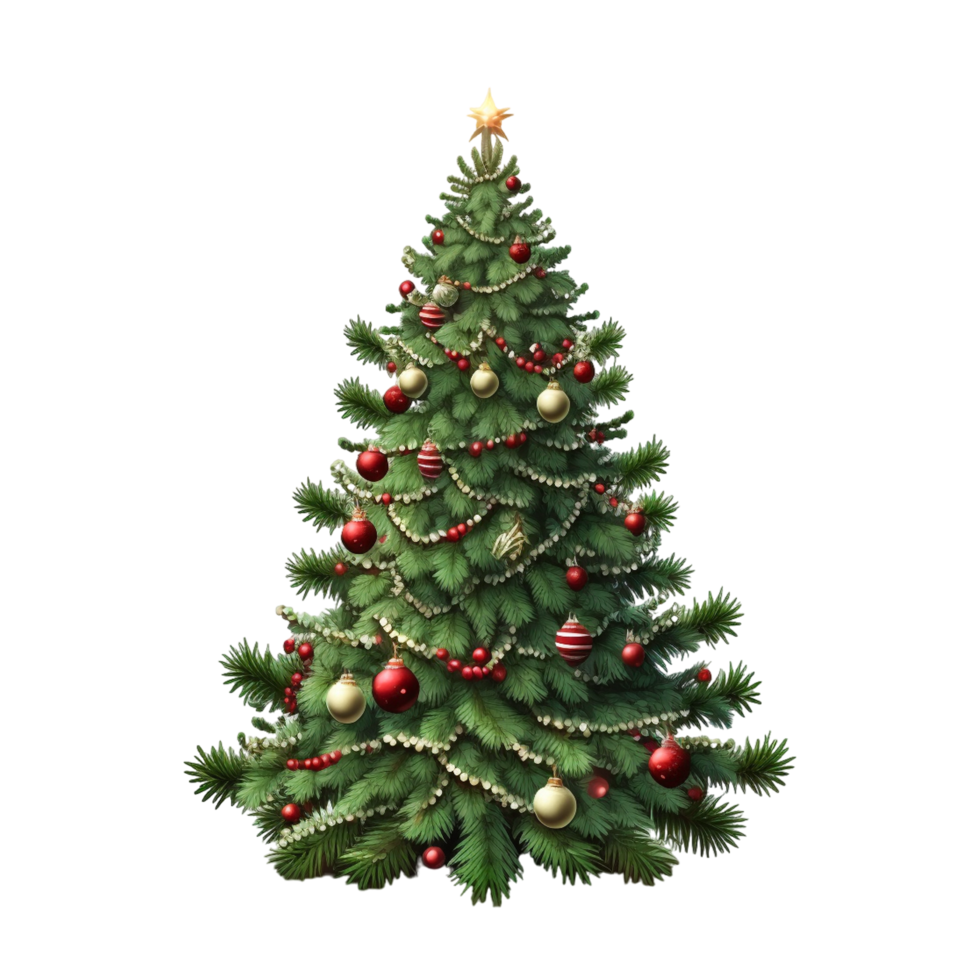 hermosa Navidad elementos con Navidad árbol png