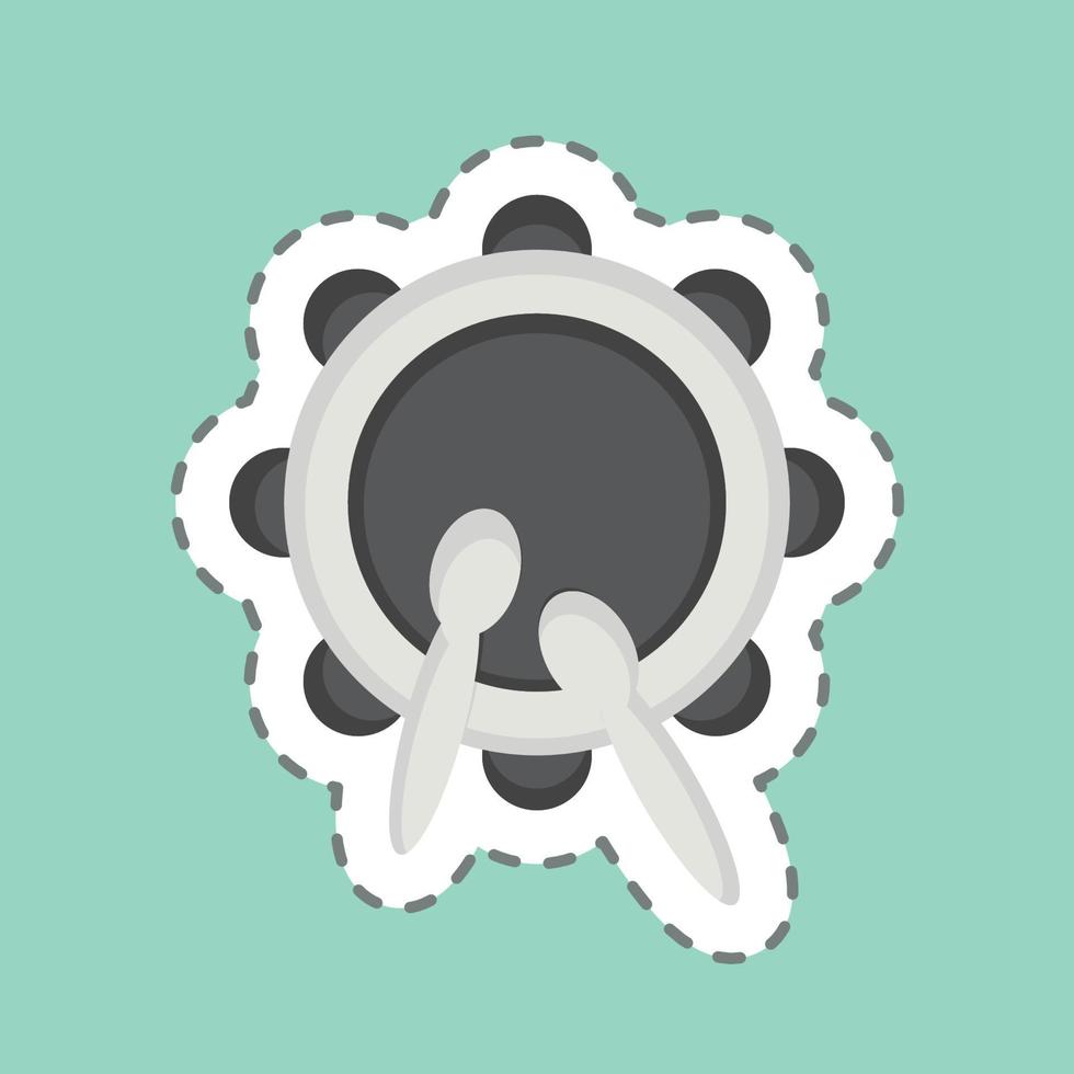 Icon Drum. related to Eid Al Fitr symbol. islamic. ramadhan. simple illustration vector