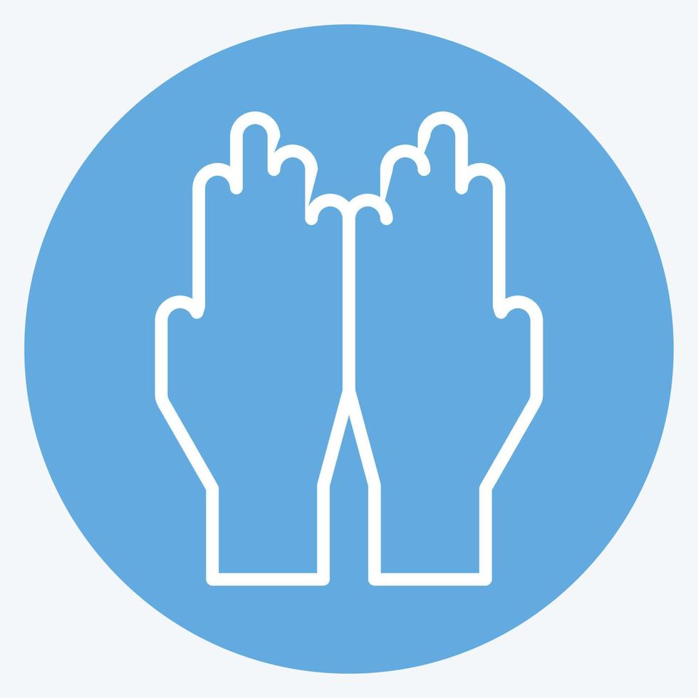 Icon Dua. related to Eid Al Fitr symbol. islamic. ramadhan. simple illustration vector
