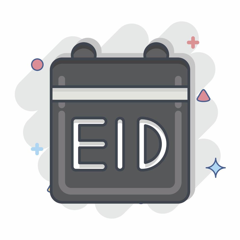Icon Calendar. related to Eid Al Fitr symbol. islamic. ramadhan. simple illustration vector