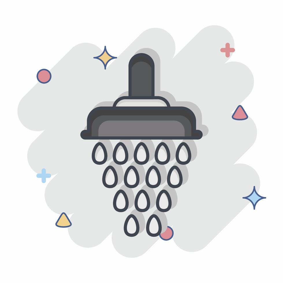 Icon Shower. related to Eid Al Fitr symbol. islamic. ramadhan. simple illustration vector