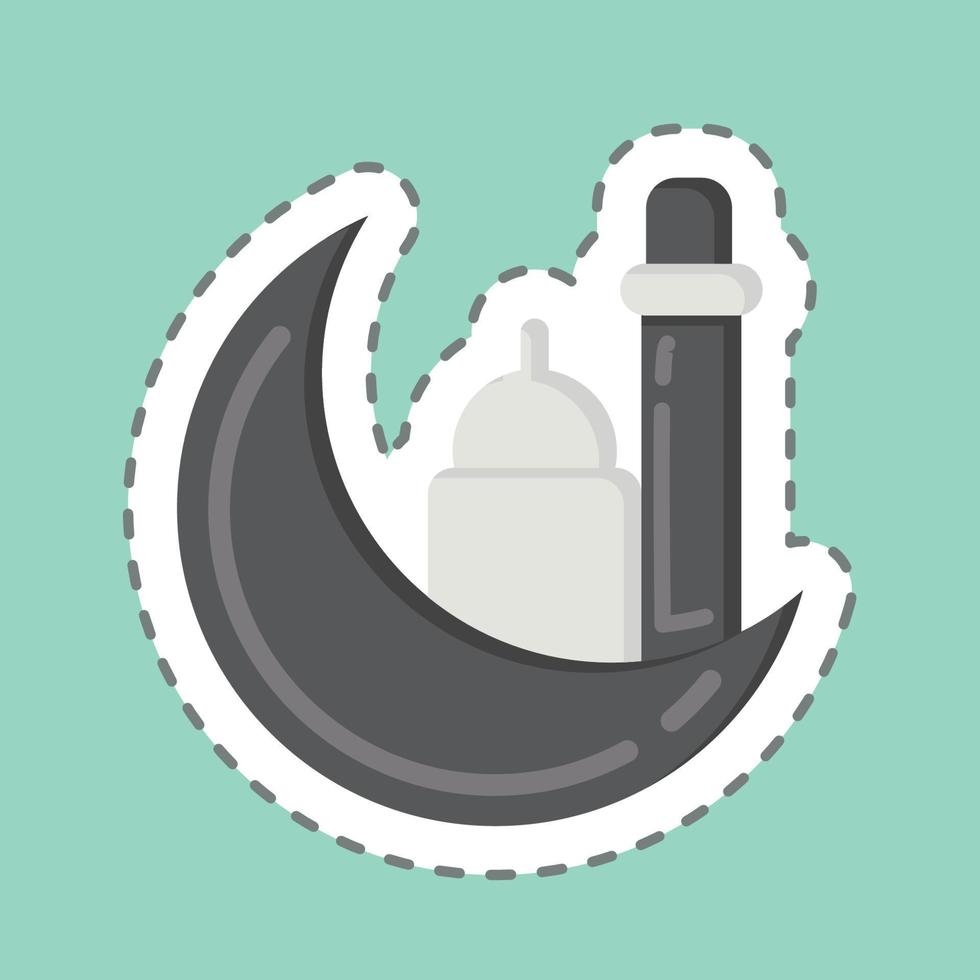 Icon Eid. related to Eid Al Fitr symbol. islamic. ramadhan. simple illustration vector