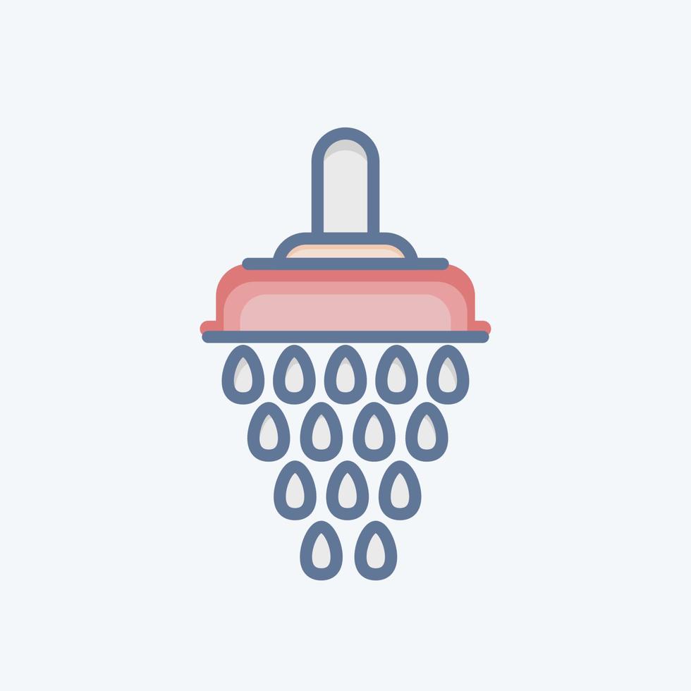 Icon Shower. related to Eid Al Fitr symbol. islamic. ramadhan. simple illustration vector