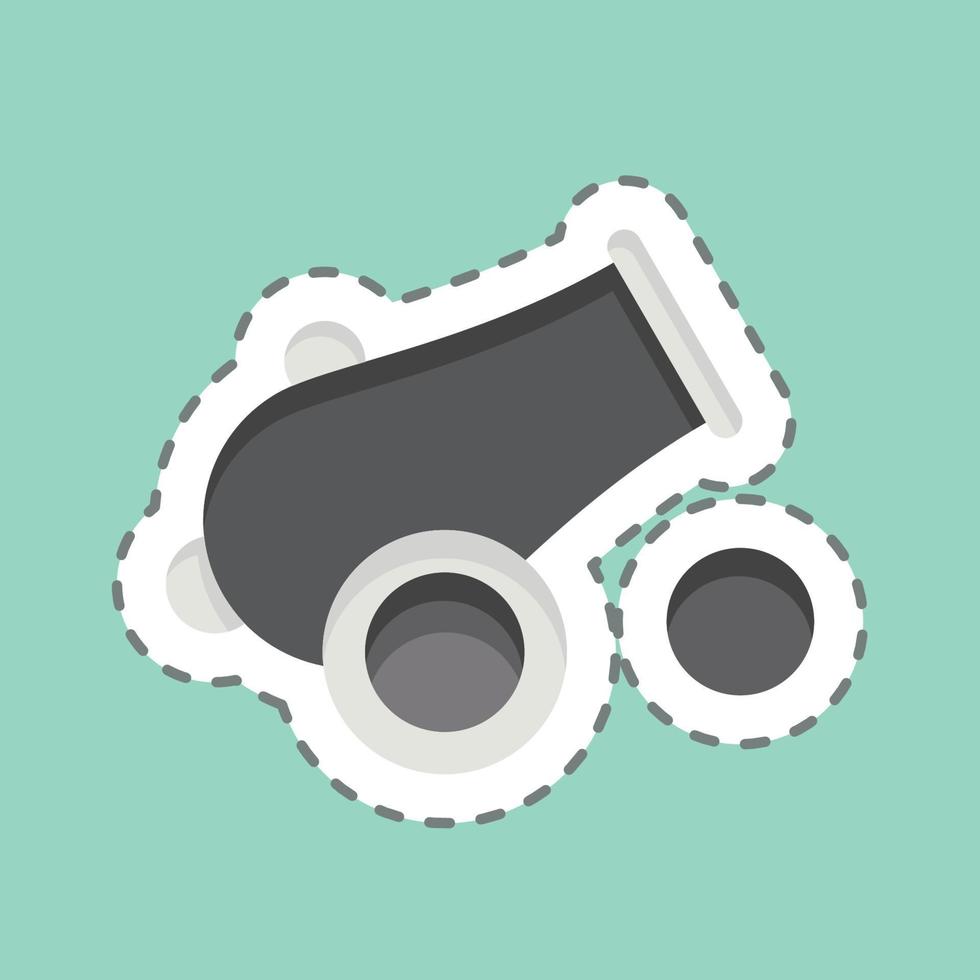 Icon Canon. related to Eid Al Fitr symbol. islamic. ramadhan. simple illustration vector