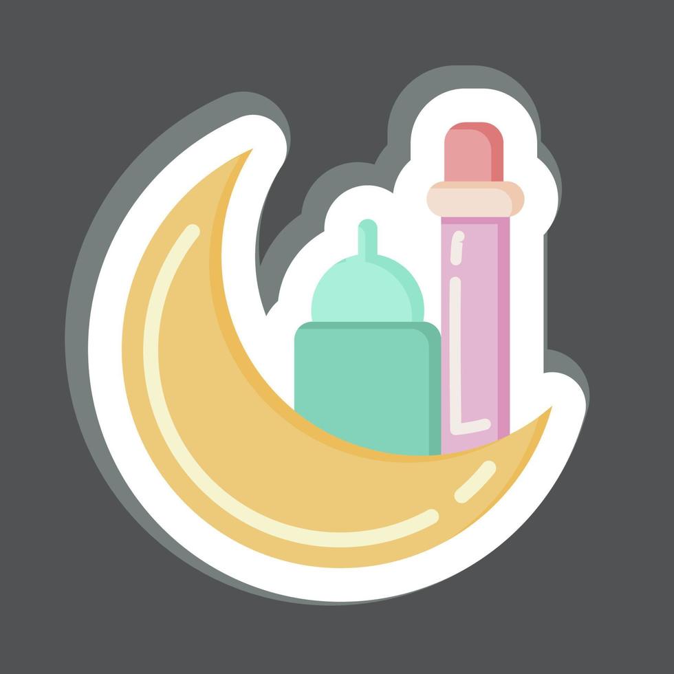 Icon Eid. related to Eid Al Fitr symbol. islamic. ramadhan. simple illustration vector