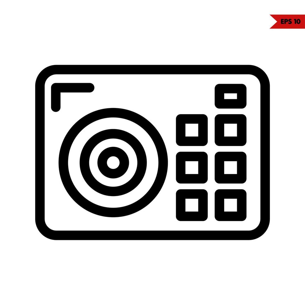 camera line icon vector