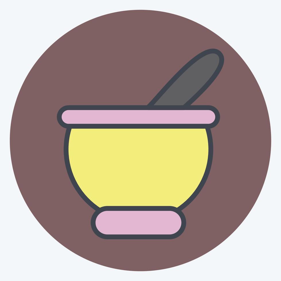 Icon Eat. related to Eid Al Fitr symbol. islamic. ramadhan. simple illustration vector