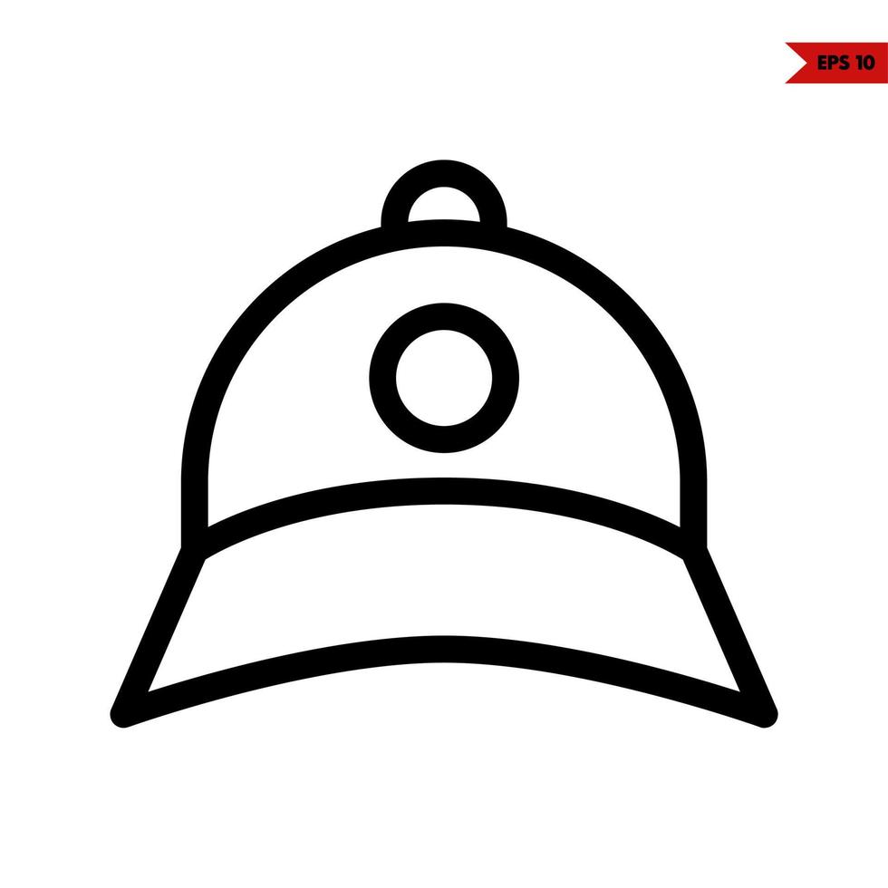 cap line icon vector