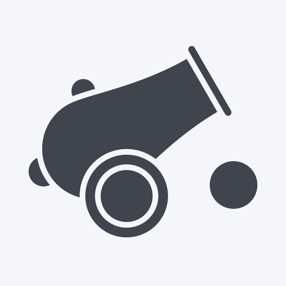 Icon Canon. related to Eid Al Fitr symbol. islamic. ramadhan. simple illustration vector