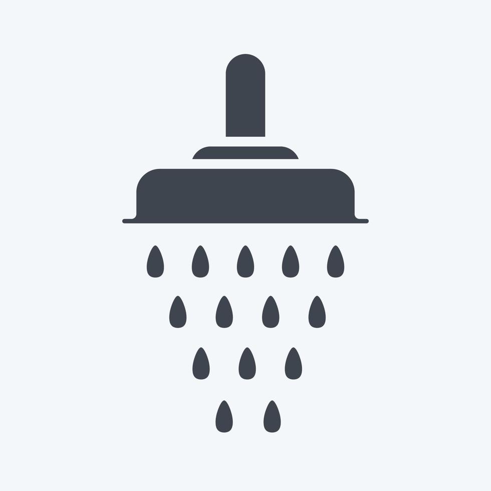 Icon Shower. related to Eid Al Fitr symbol. islamic. ramadhan. simple illustration vector