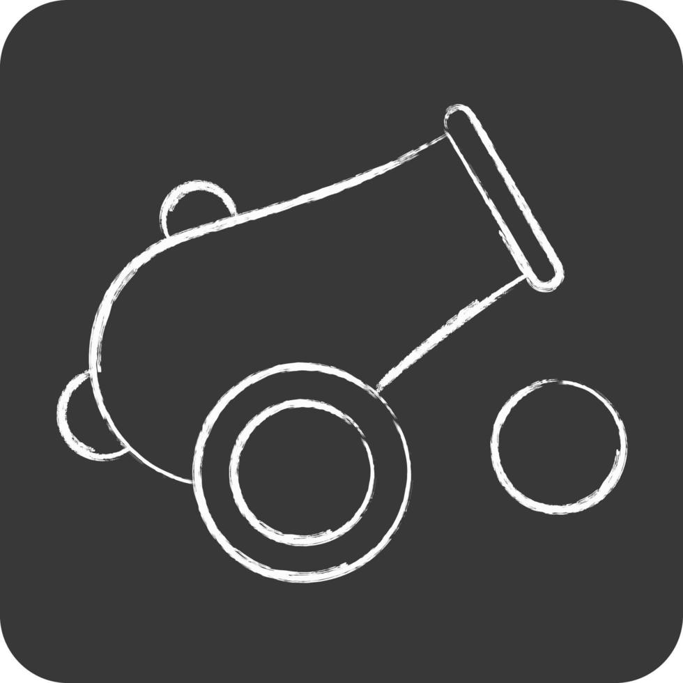 Icon Canon. related to Eid Al Fitr symbol. islamic. ramadhan. simple illustration vector