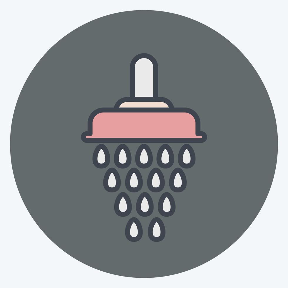 Icon Shower. related to Eid Al Fitr symbol. islamic. ramadhan. simple illustration vector