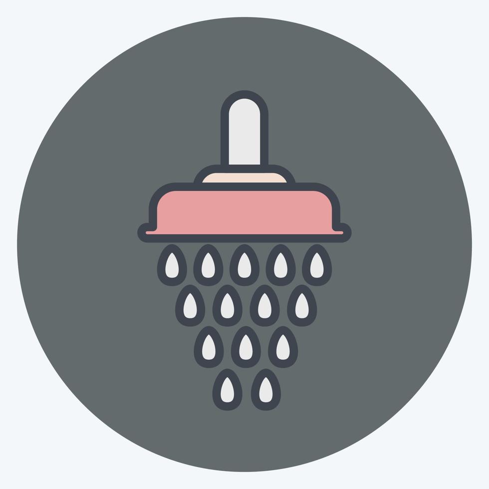 Icon Shower. related to Eid Al Fitr symbol. islamic. ramadhan. simple illustration vector