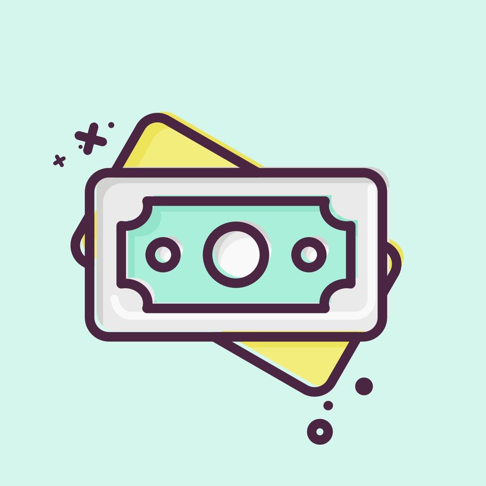 Icon Money 2. related to Eid Al Fitr symbol. islamic. ramadhan. simple illustration vector