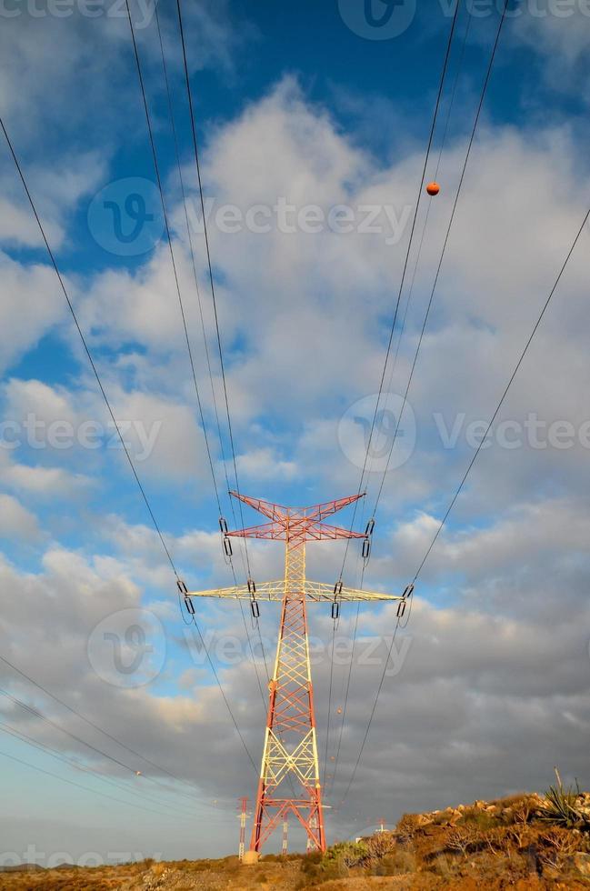 Electricity power pylon photo