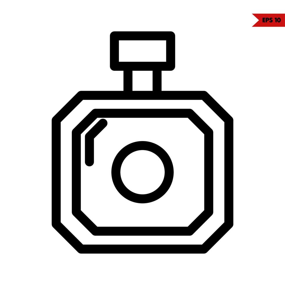 bottle spray line icon vector