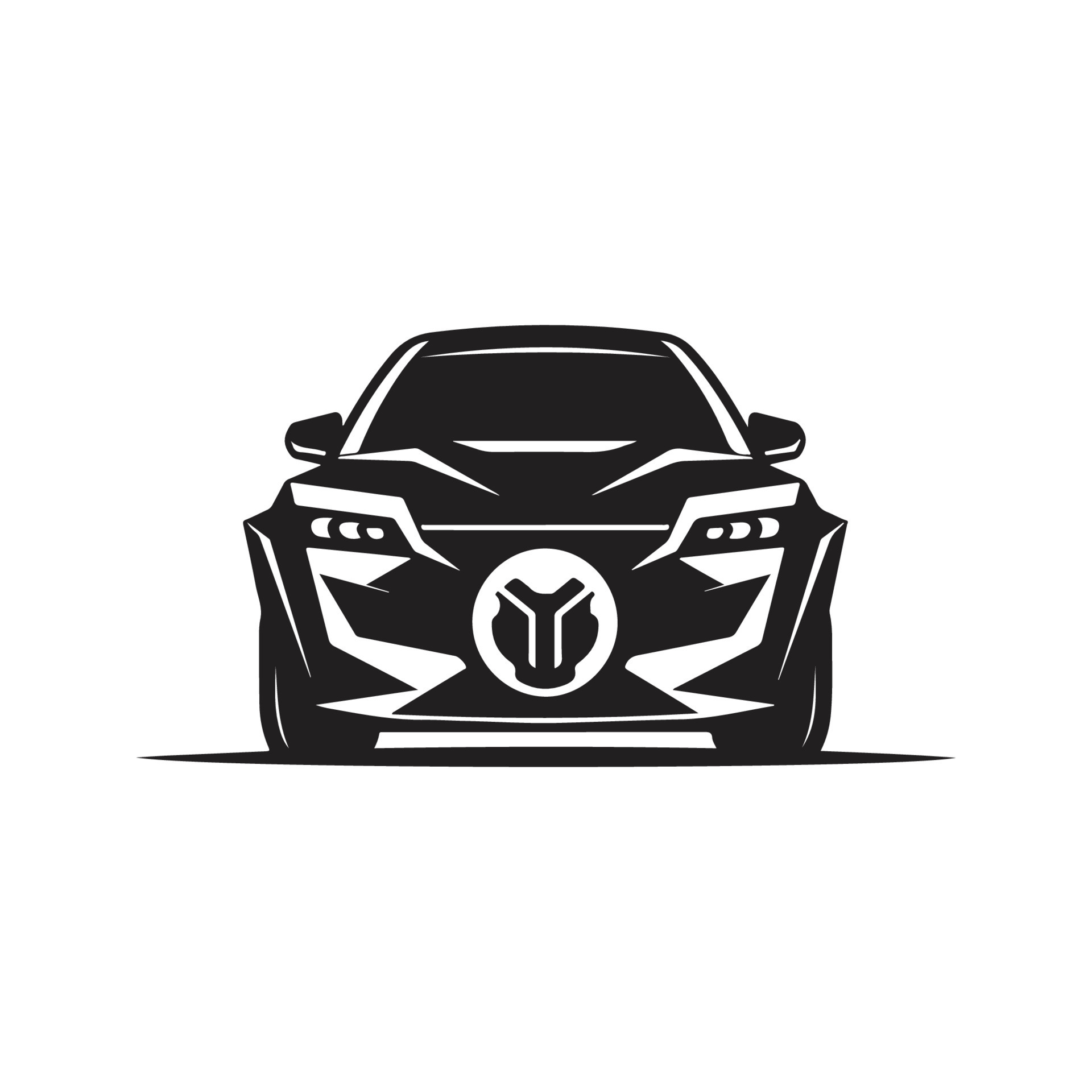 modern car, vector concept digital art, hand drawn illustration