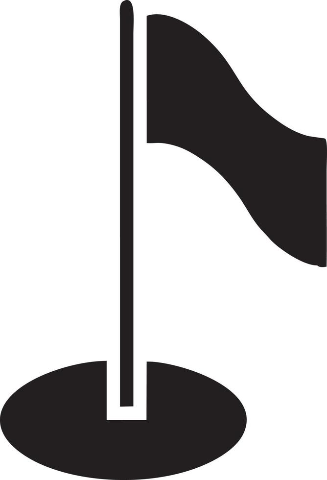 Flag icon symbol vector image. Illustration of the waving flag location design image. EPS 10.