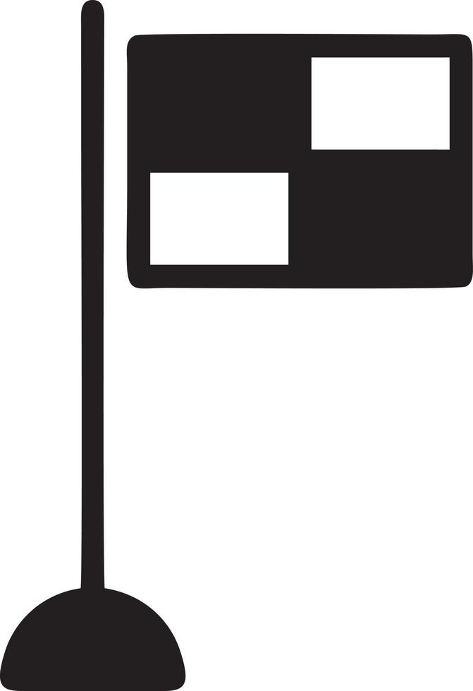 Flag icon symbol vector image. Illustration of the waving flag location design image. EPS 10.
