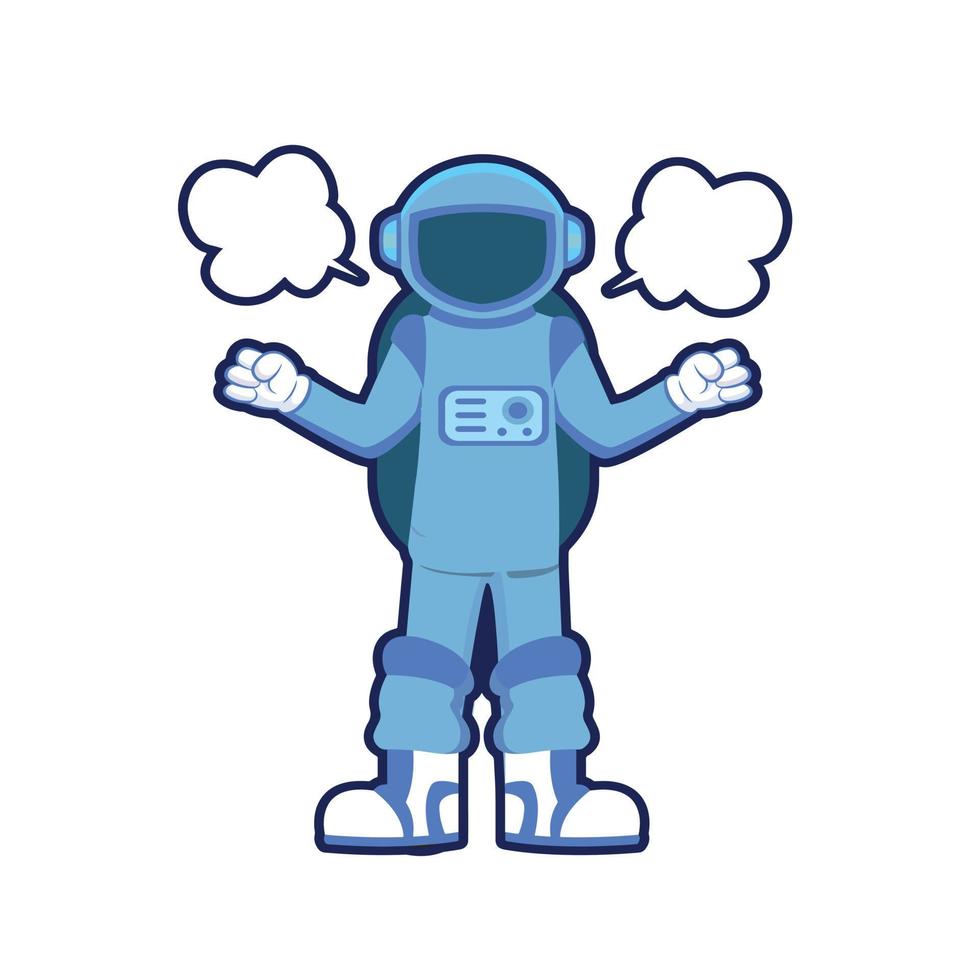 Blue Astronaut 1 vector