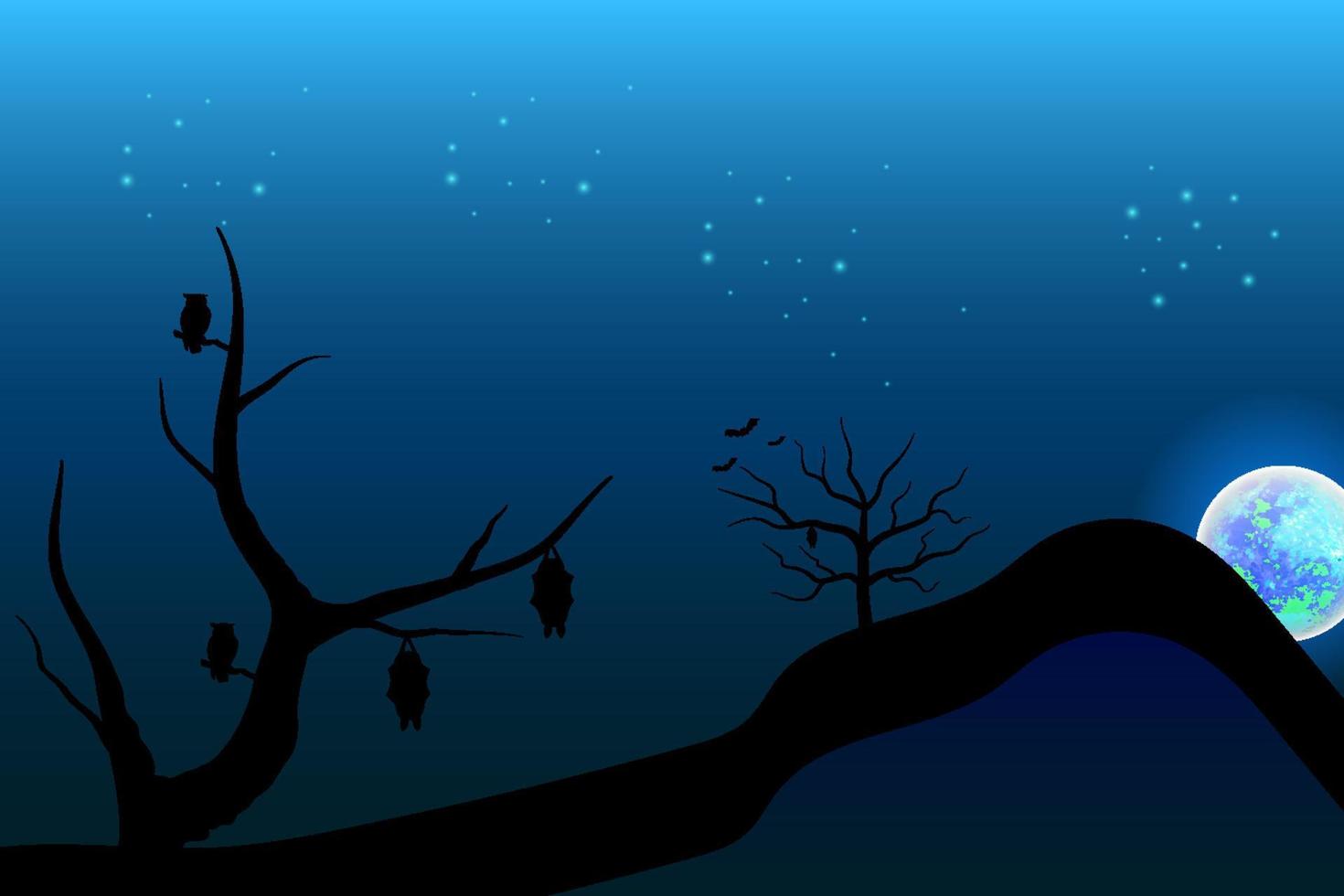 dry mountains for halloween background vector