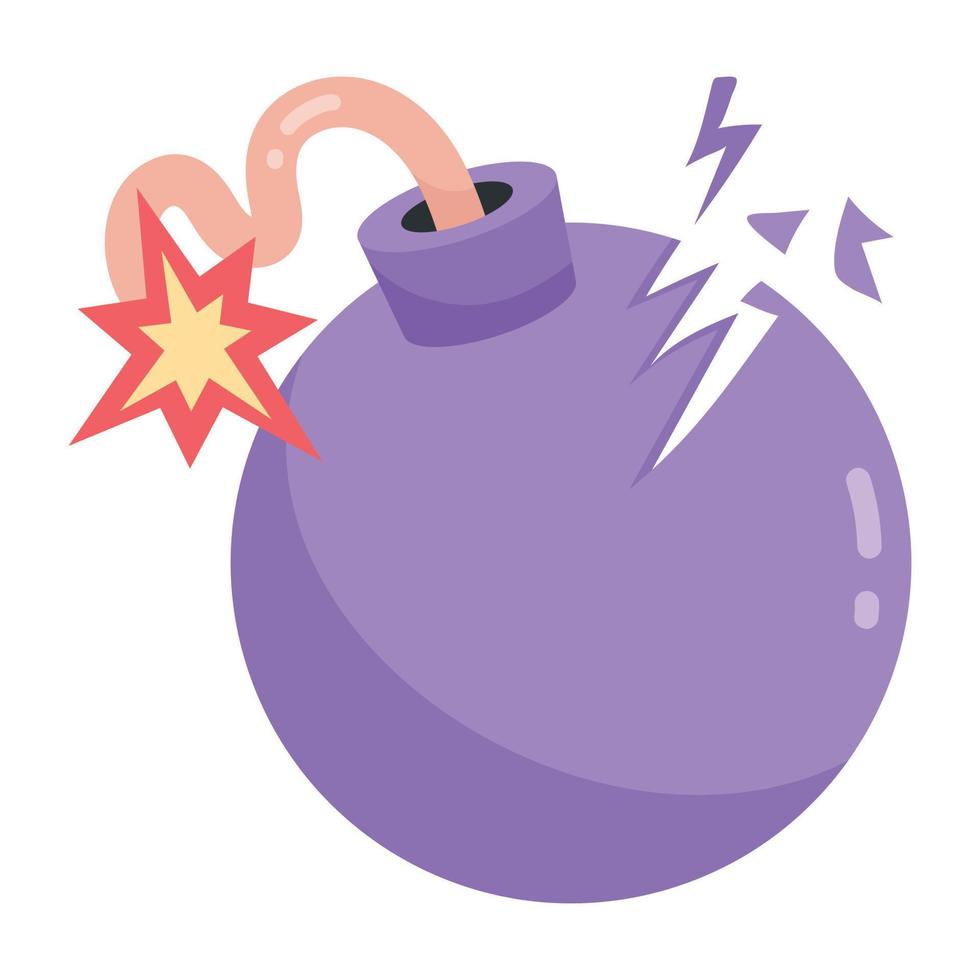 Trendy Bomb Concepts vector