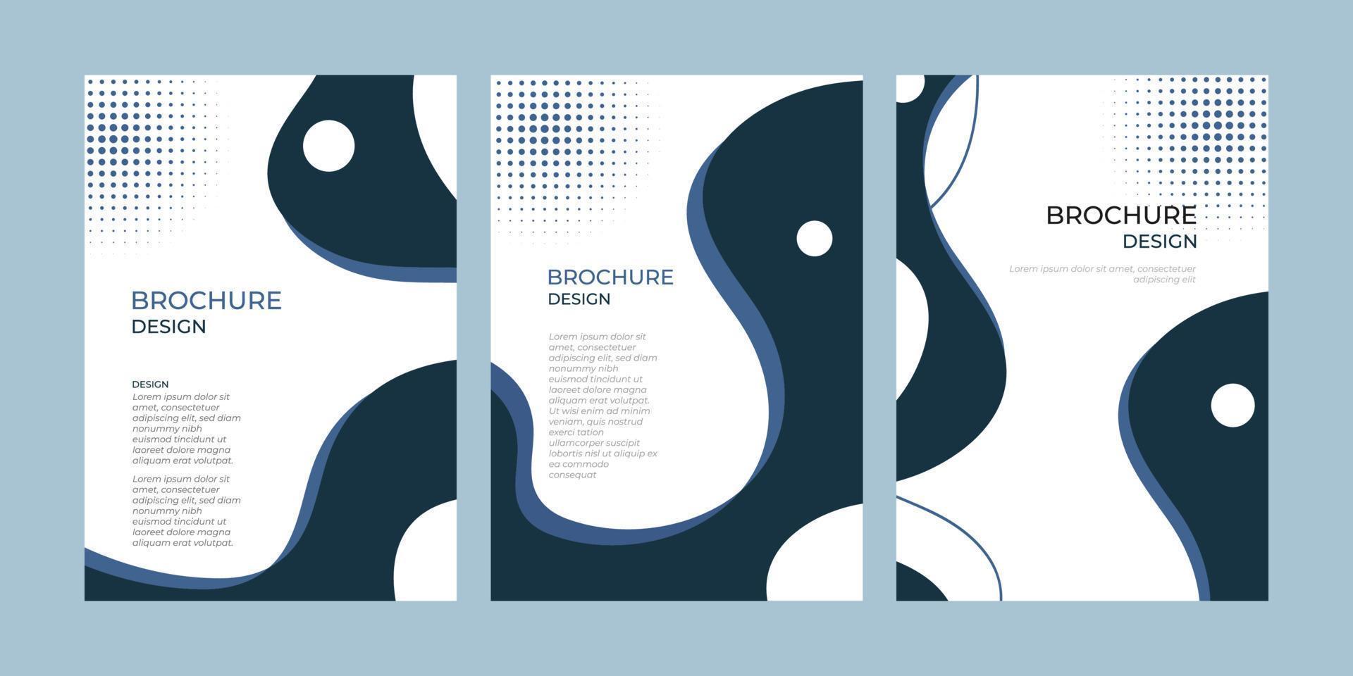 folleto modelo disposición, cubrir diseño anual informe, vector