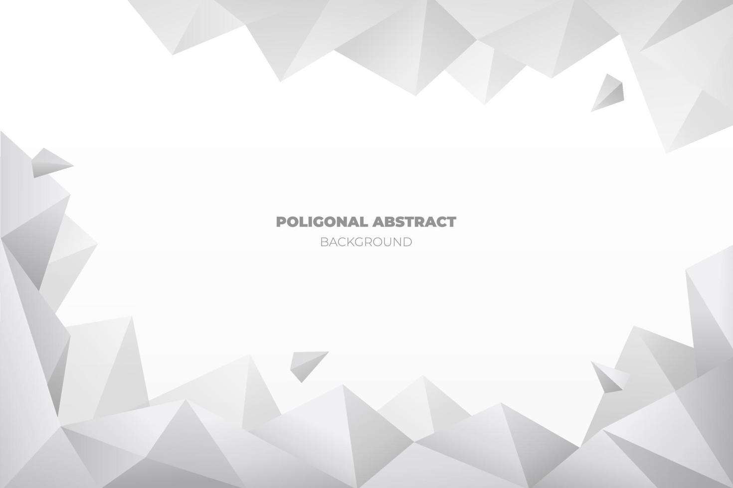 White Poligonal Background vector