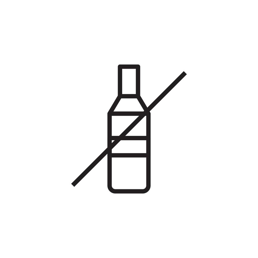 bottle icon vector for Icon Website, UI Essential, Symbol, Presentation