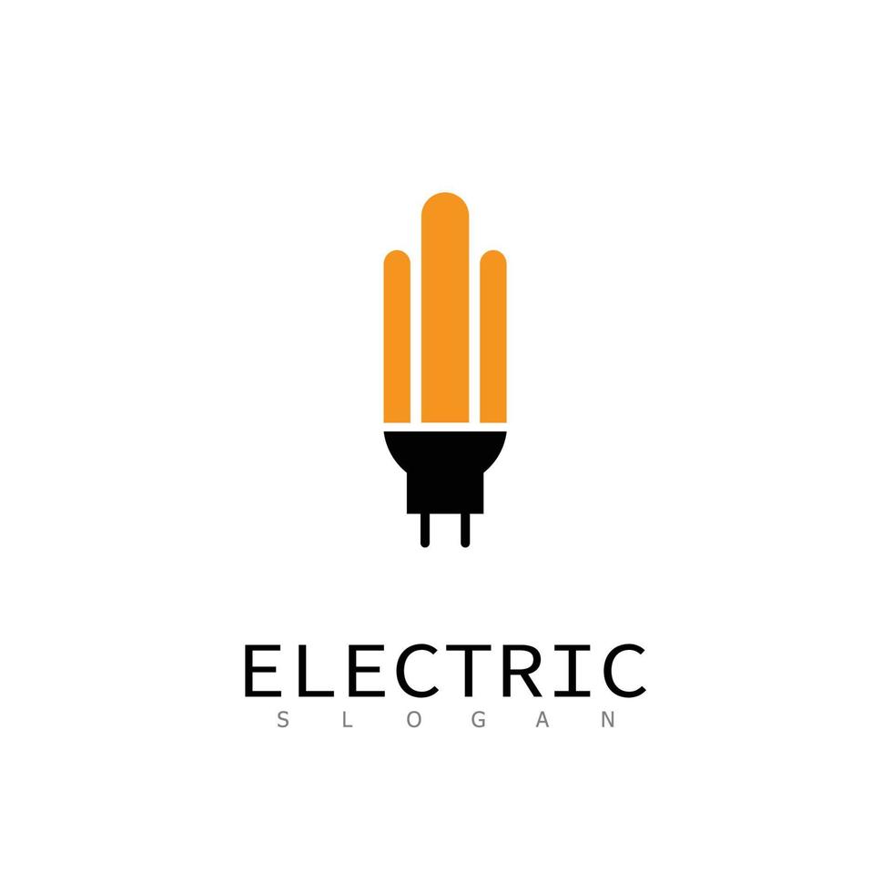 lamp electric idea light technology isolated vector