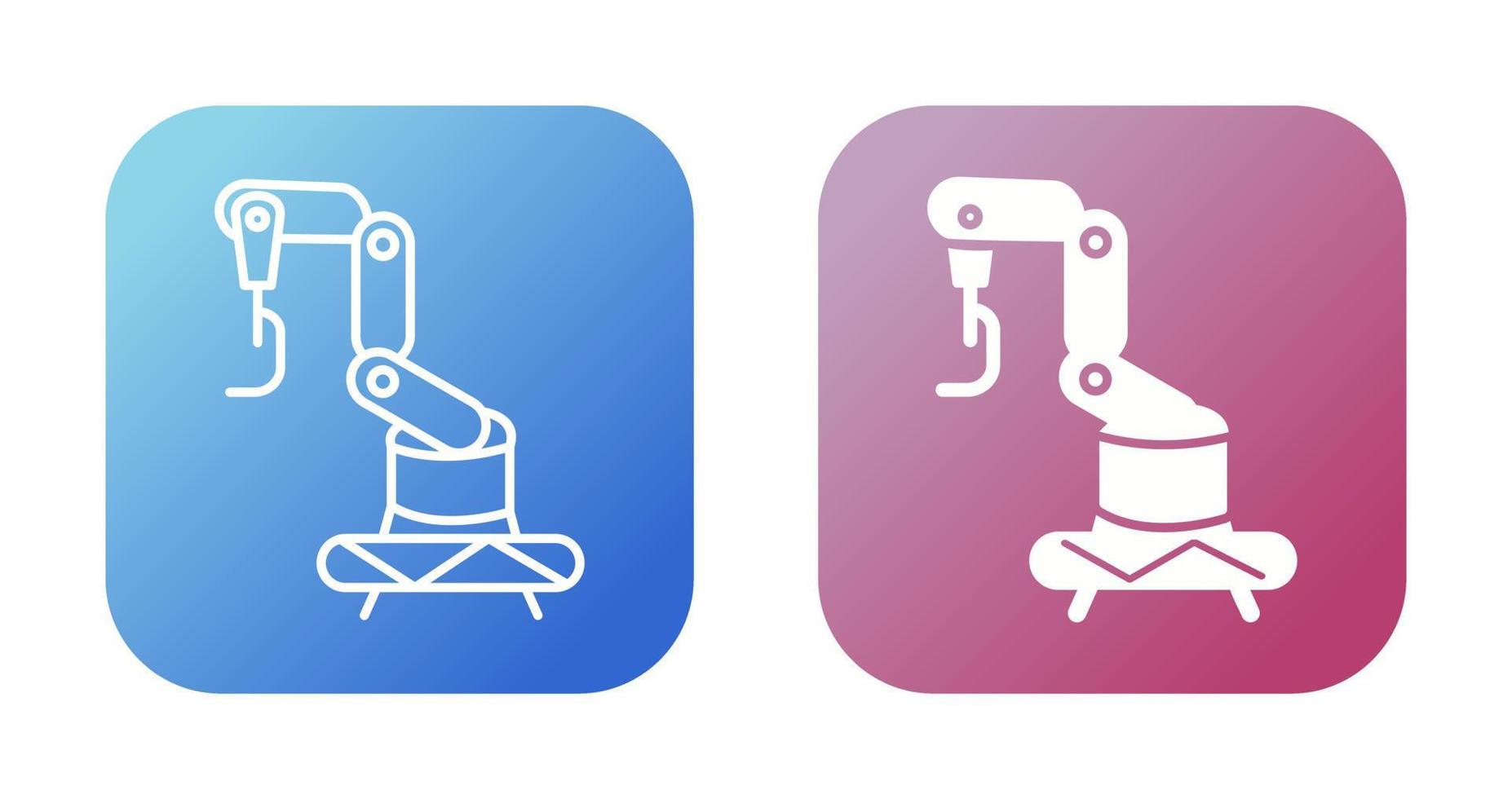 Industrial Robot Vector Icon