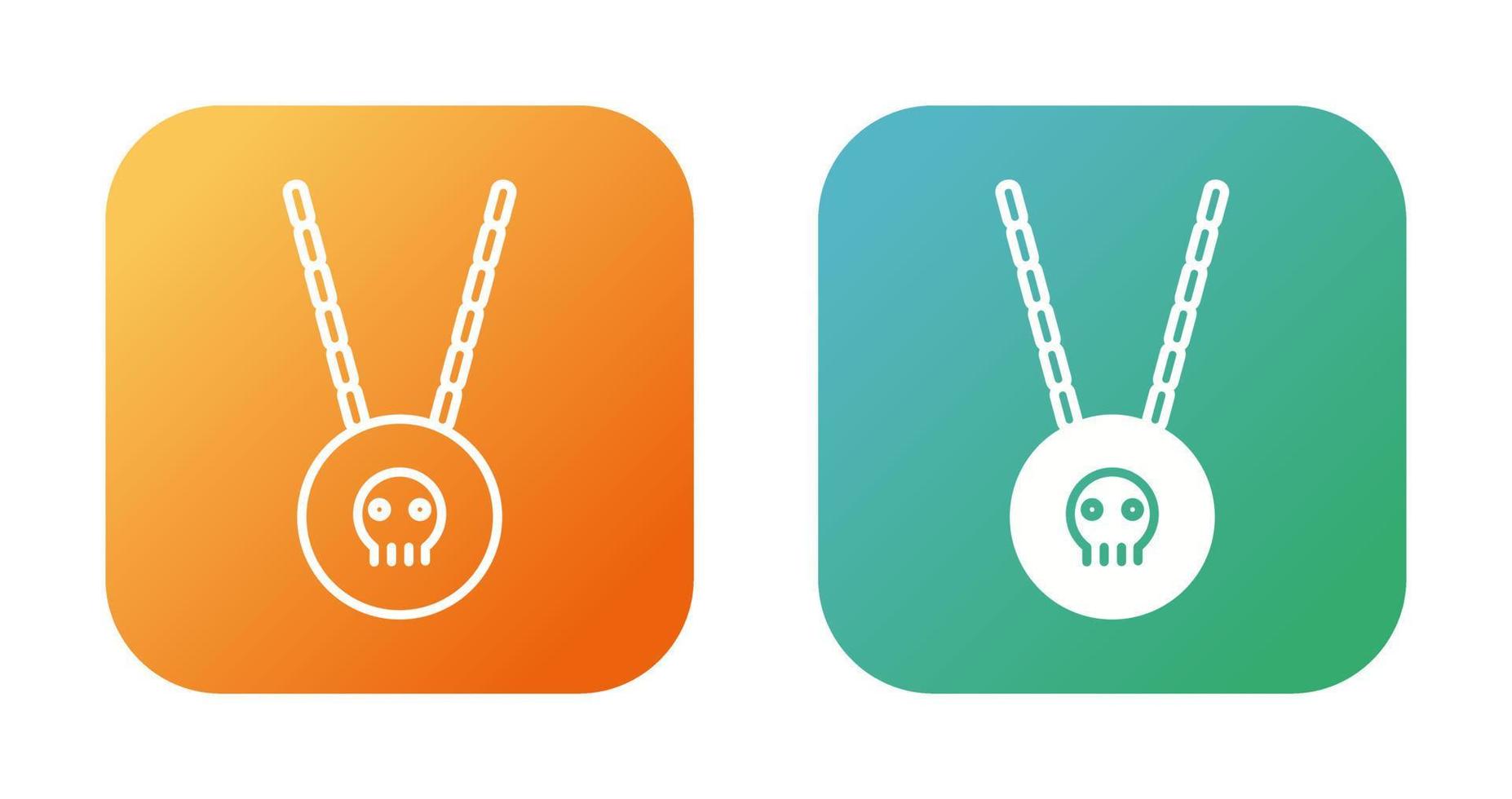 Pirate Necklace Vector Icon