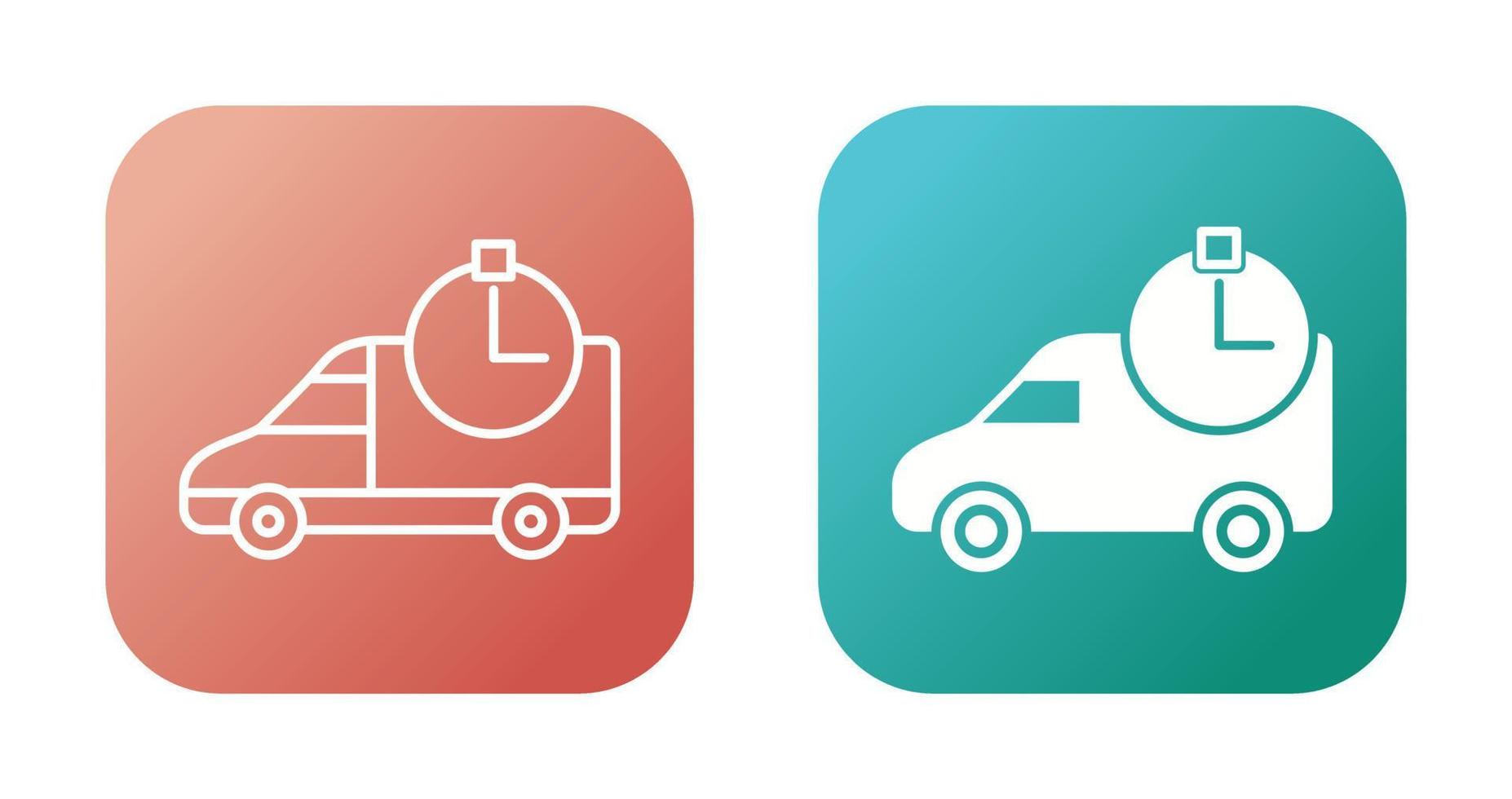 Time Based Delivery Vector Icon