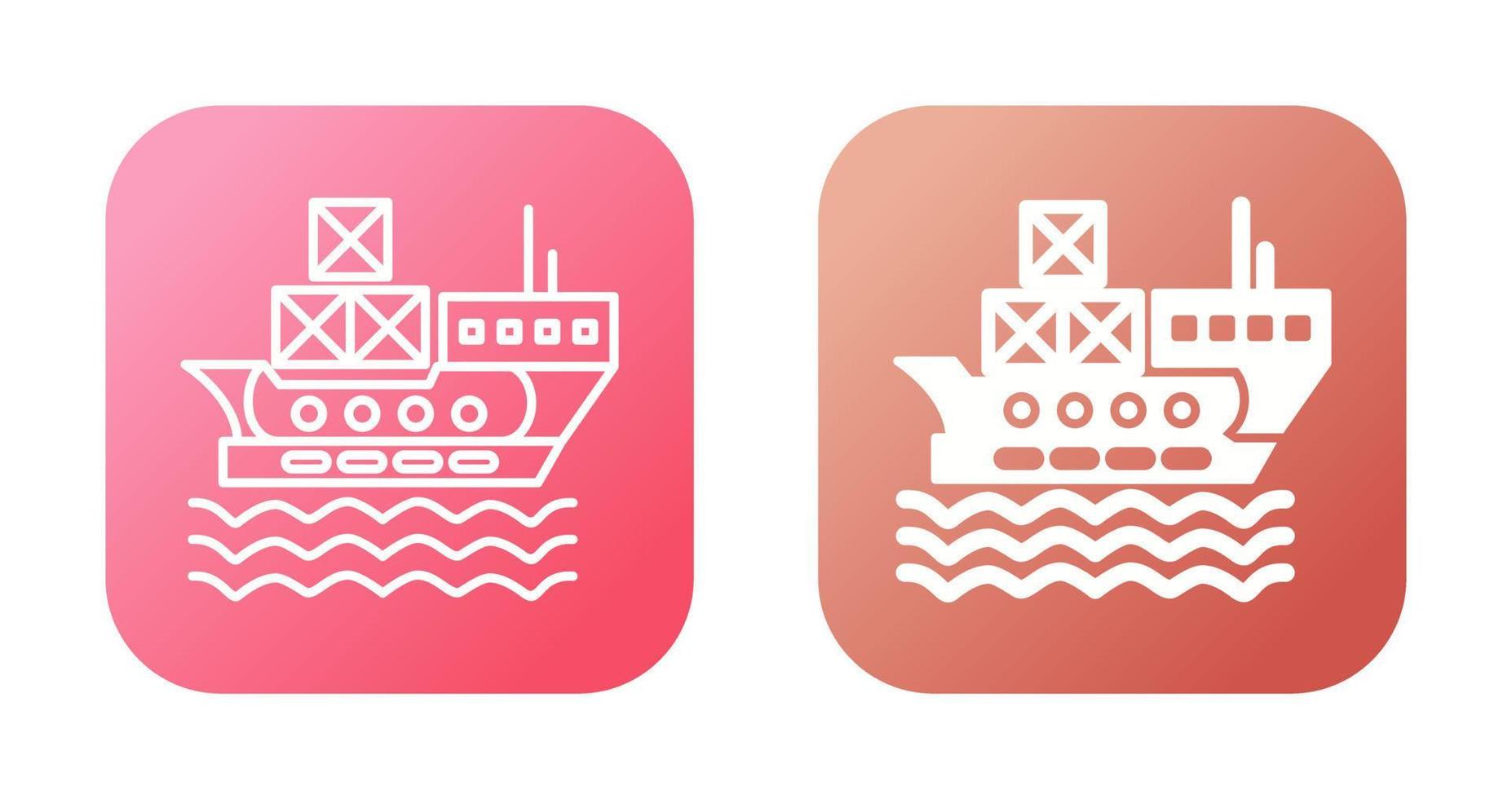 Delivery via Shipping Vector Icon