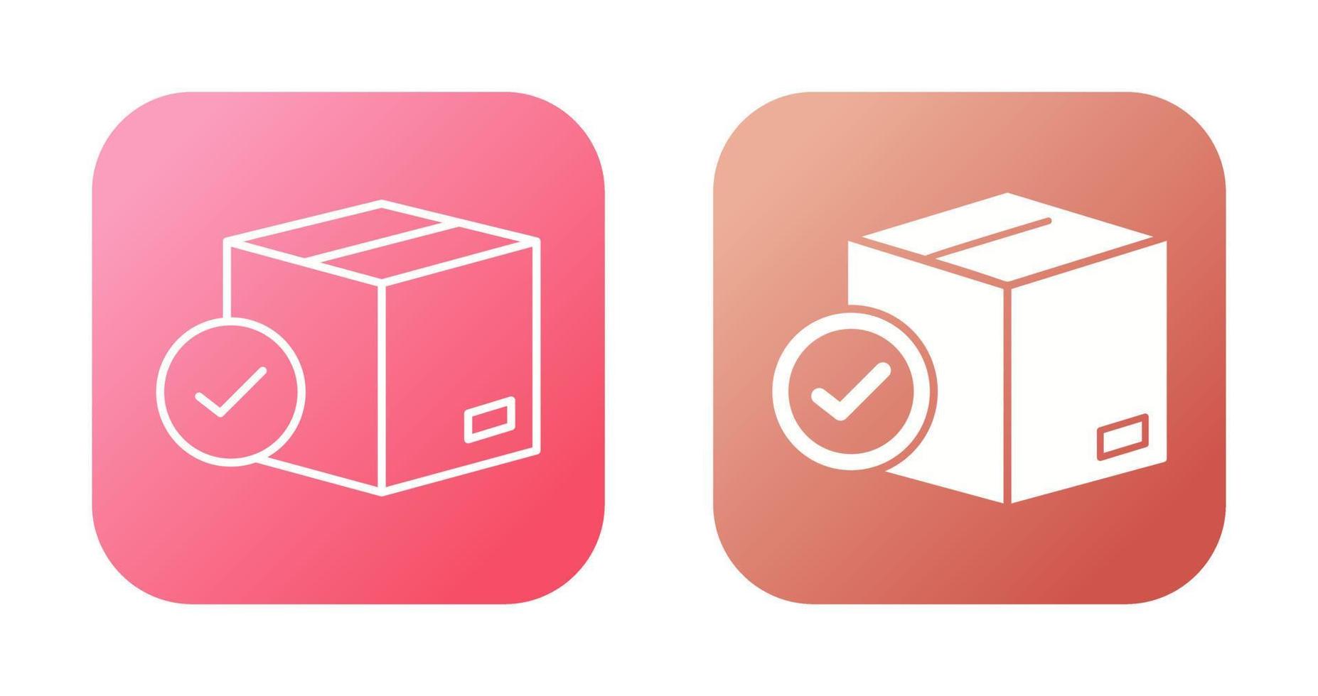 Package Delivered Vector Icon